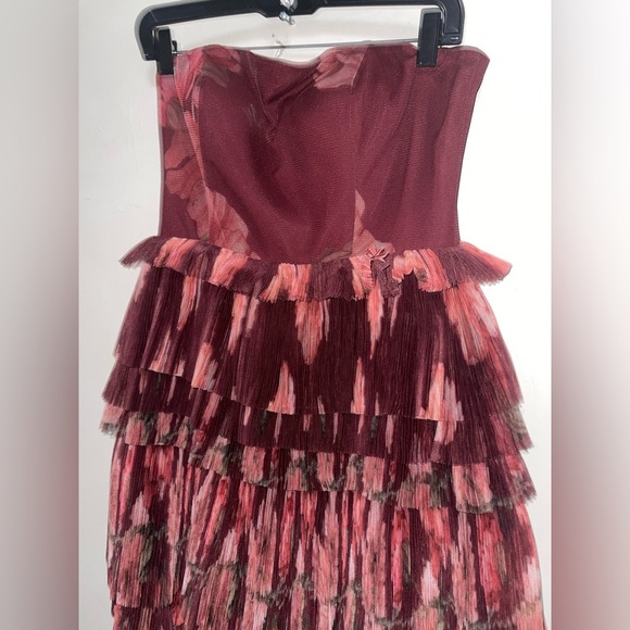 Anthropologie Hutch Nalina Strapless Floral Tiered Tulle Maxi Dress NWOT - Picture 6 of 16